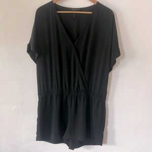 Faux wrap shorts jumper